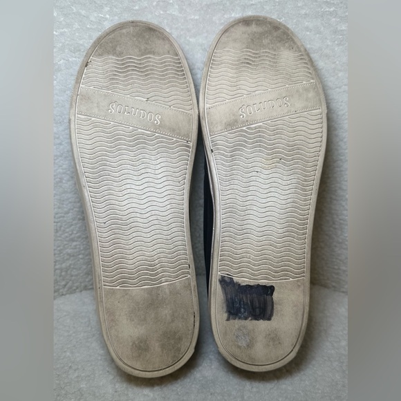 Soludos‎ women’s velvet llama sneaker slide slip-on navy blue white cream 7 - Picture 9 of 10